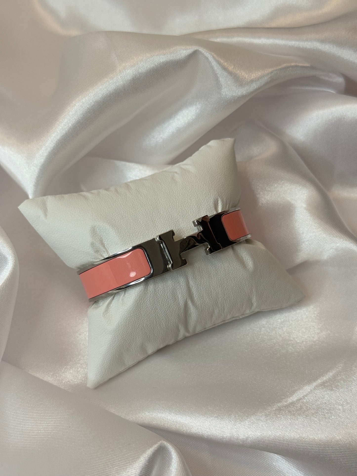 Silver H Bangle