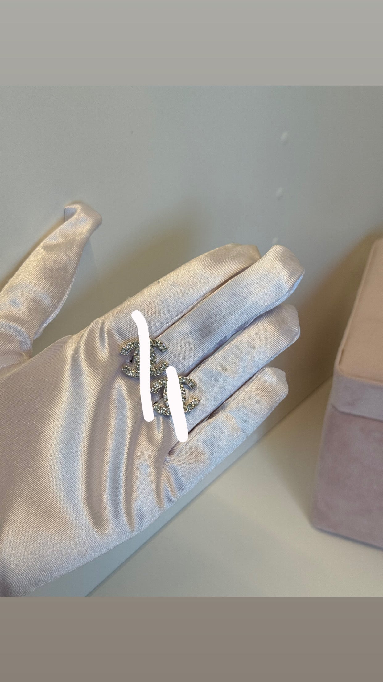 Silver CC Chic Earrings