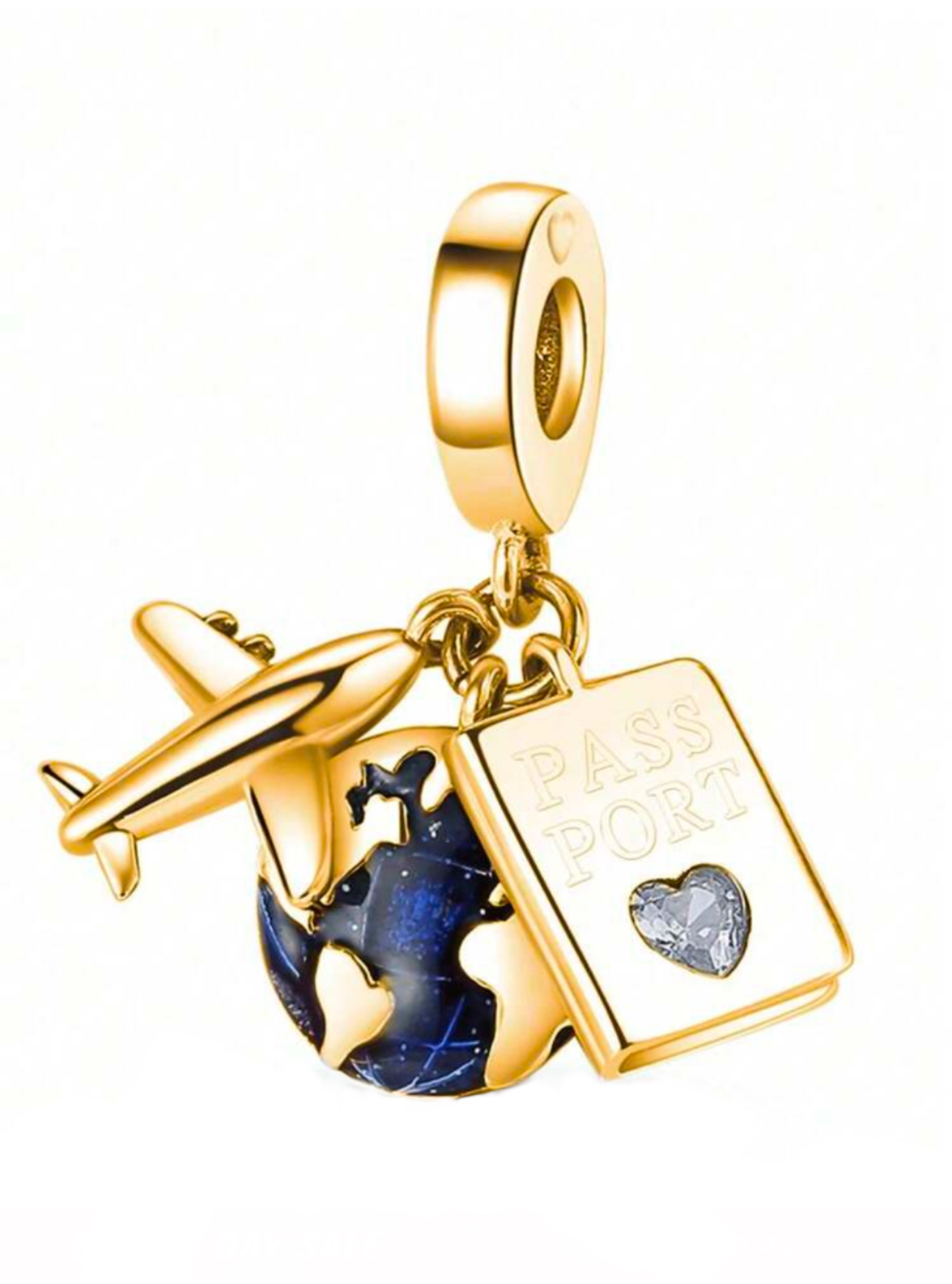 Gold Time To Travel Charm