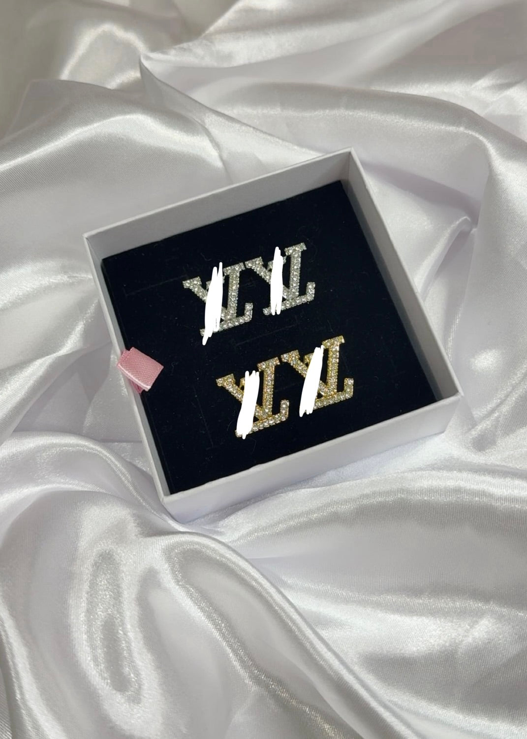 Gold it Silver Diamanté LuVu Earrings