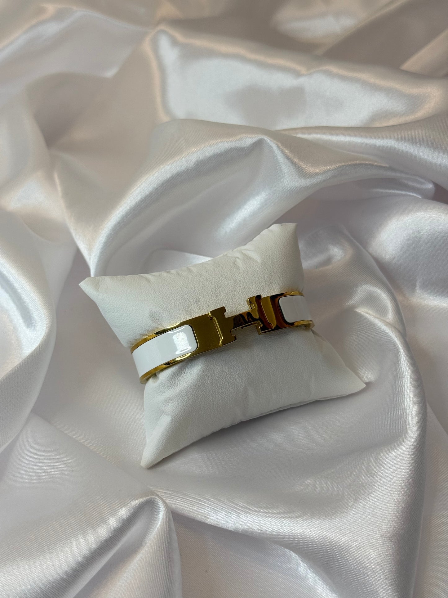 Gold H Bangle