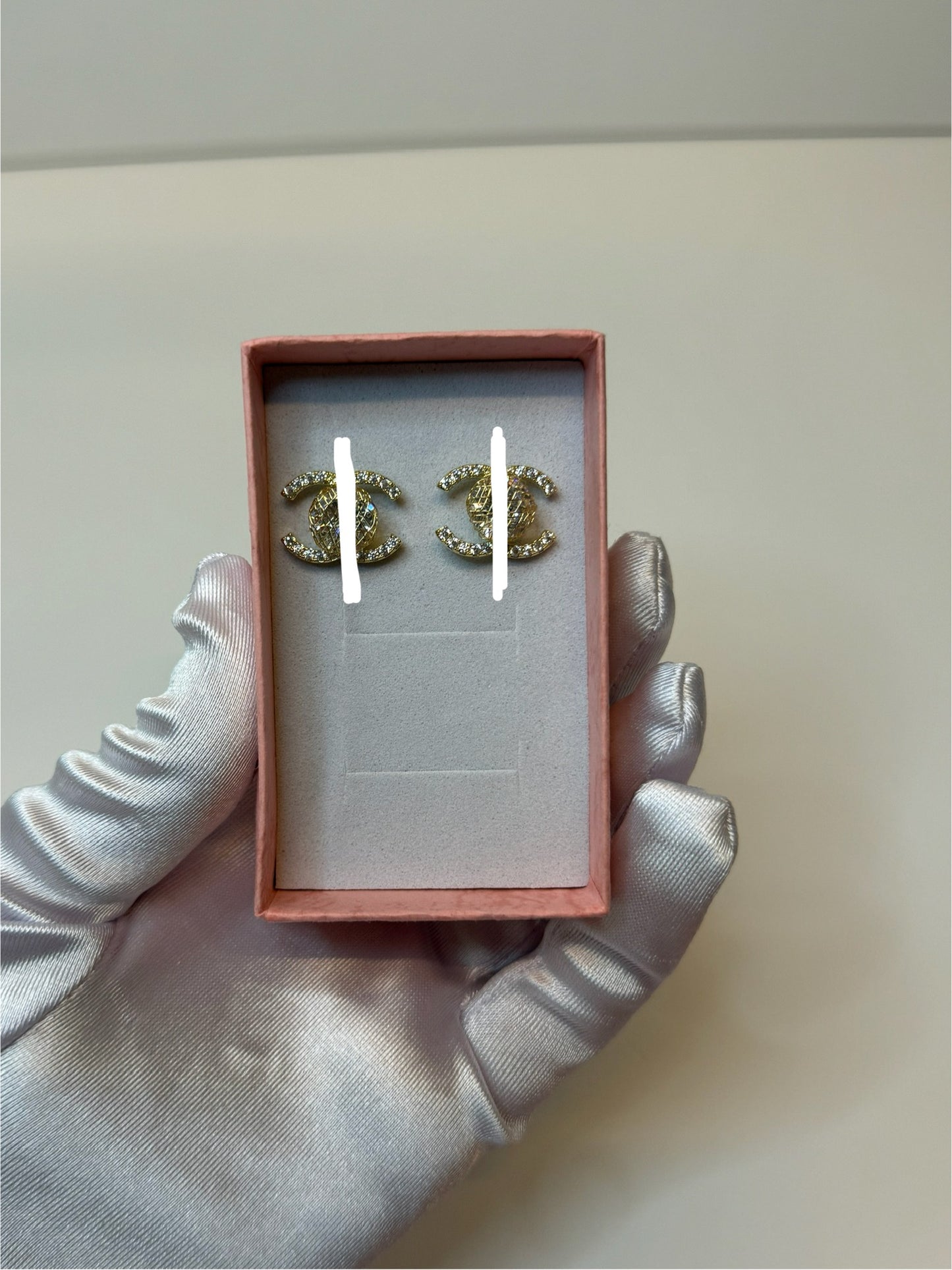 Gold Glitz CC Earrings