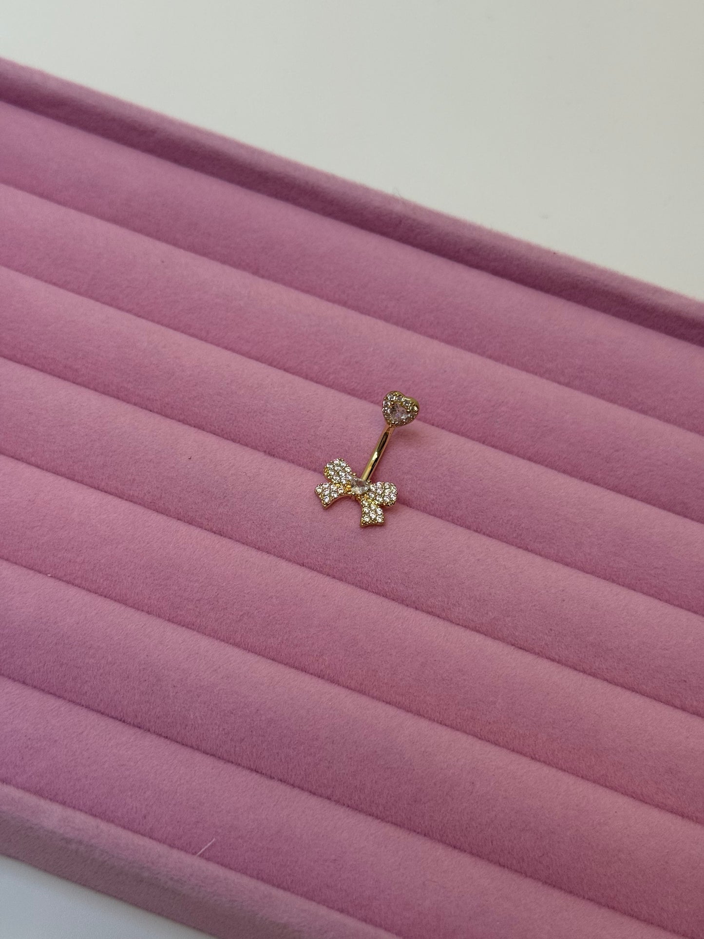Bowtastic Belly Bar Gold