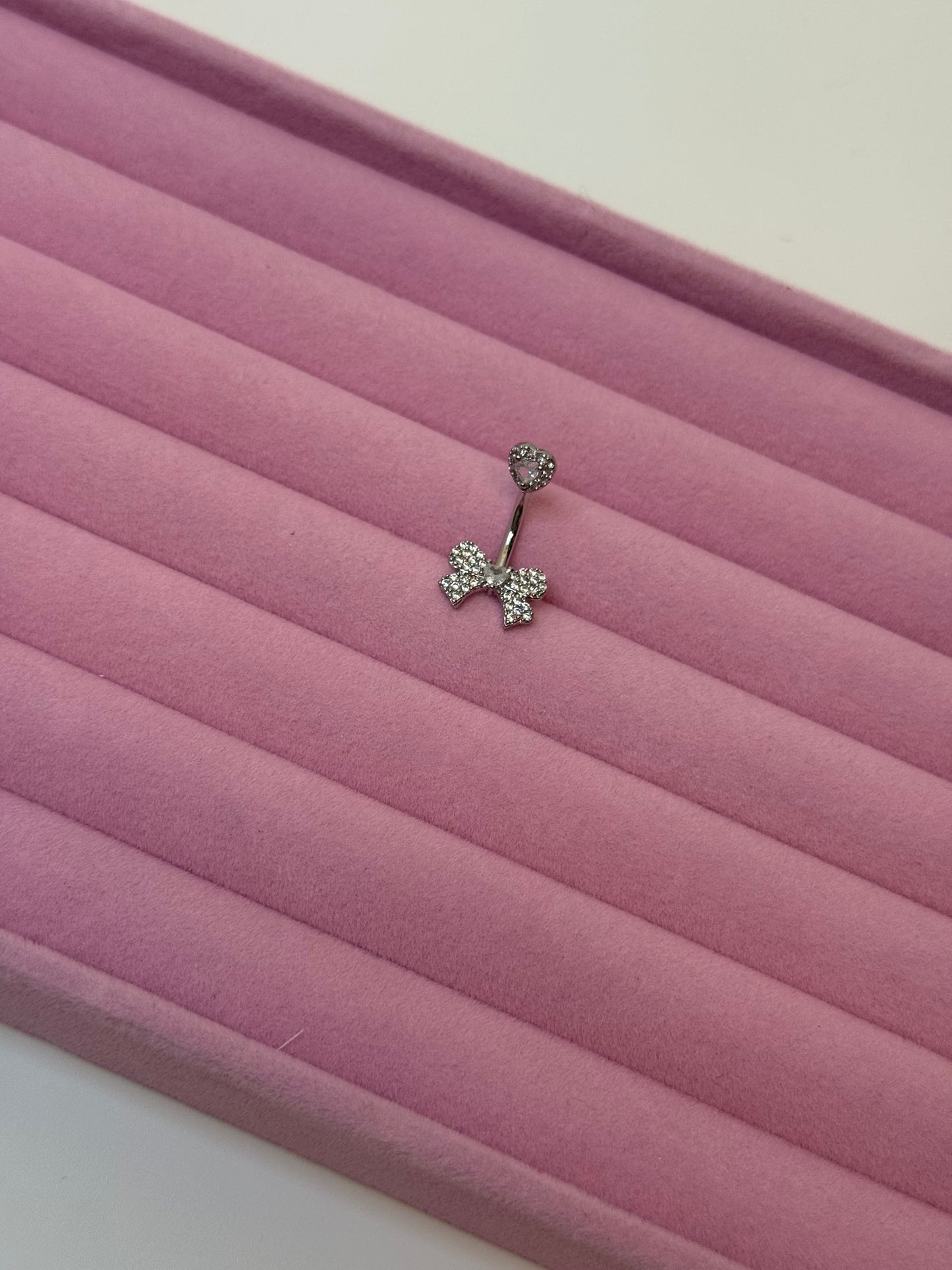 Bowtastic Belly Bar Silver