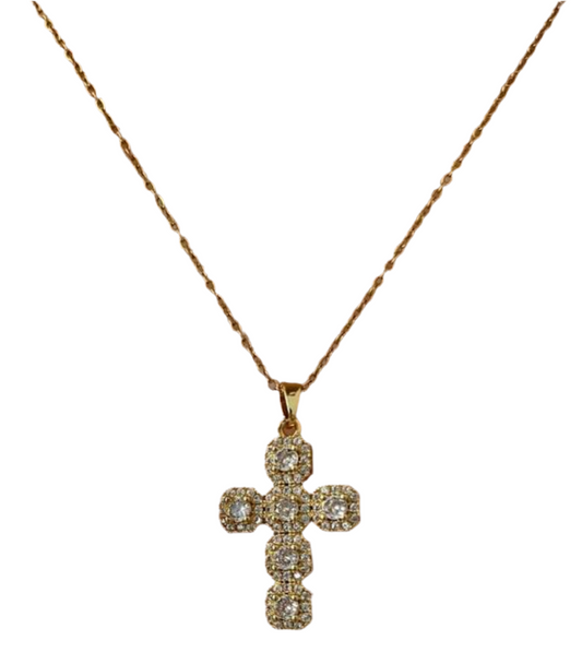 gold bing bling necklace