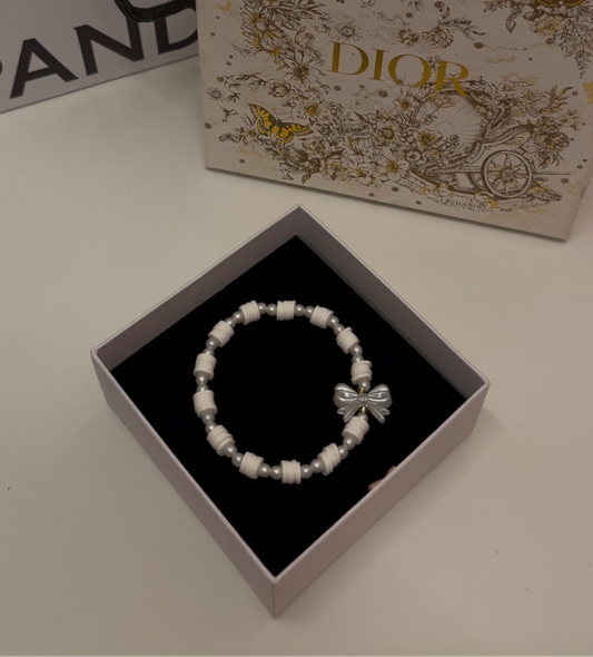 White Bowtastic Bracelet