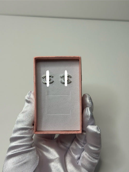 Perfect Pearl CC Earrings Silver