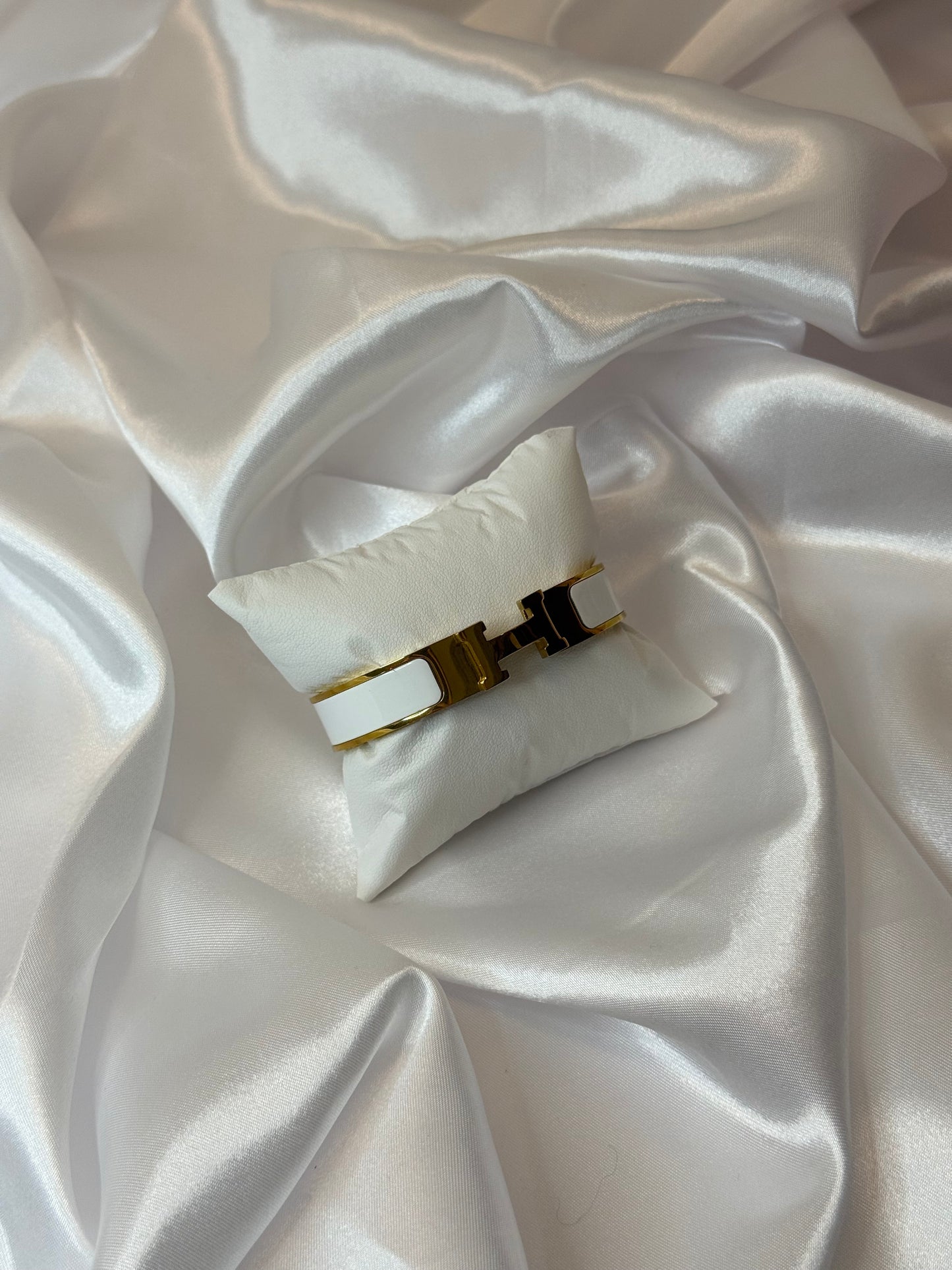 Gold H Bangle