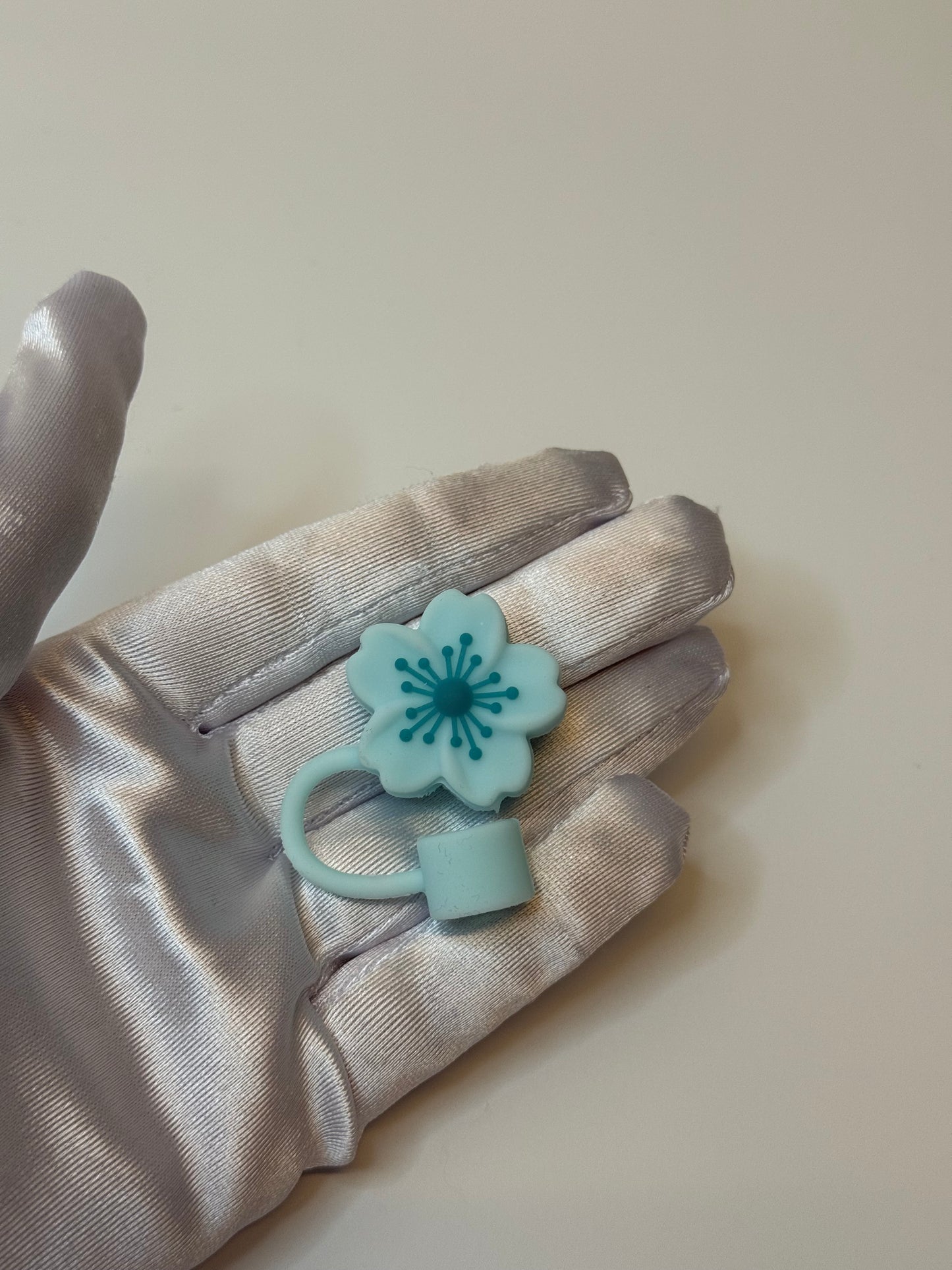 Blue Flower Cup Topper